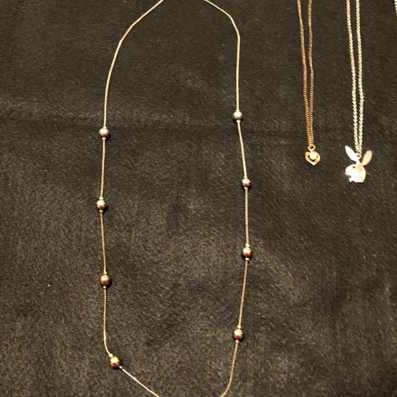 Lot of 6 women's necklaces pendant metal chain various size - Picture 6 of 9